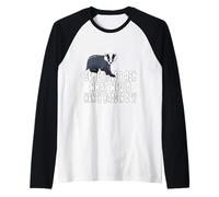 A Veces pregunto qué haría Honey Badger? Camiseta Manga Raglan