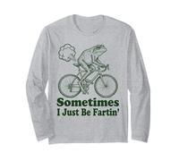 A Veces Simplemente me Pedo Divertido Ciclista Ciclista Rana Manga Larga