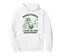 A Veces Simplemente no respondo a un Divertido Meme de Mapache Sudadera con Capucha