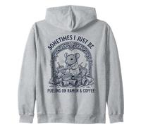 A Veces Solo Estoy alimentando con Ramen y Rata de Laboratorio de café Sudadera con Capucha