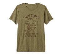 A Veces Solo Estoy cagando una Rana, Divertido, mamá, papá, Viejo cumpleaños Camiseta Premium