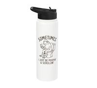 A veces solo estoy cagando una rana, divertido, mamá, papá, viejo cumpleaños Stainless Steel Insulated Water Bottle
