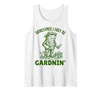 A Veces Solo Estoy Haciendo jardinería con Ranas Divertidas, papá, mamá. Camiseta sin Mangas