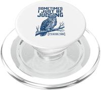 A Veces Solo Estoy juzgando a Owl Funny Retro Meme Vintage PopSockets PopGrip para MagSafe