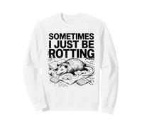 A Veces Solo Estoy pudriendo, zarigüeya, Divertido Meme de la generación Z, Vintage Sudadera