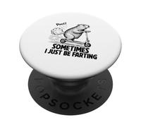 A Veces Solo me Estoy tirando Pedos, me Duele la Barriga, Graciosa marmota PopSockets PopGrip Adhesivo
