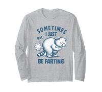 A Veces Solo me Estoy tirando Pedos, me Duele la Barriga, Gracioso Gato tirándose Pedos Manga Larga