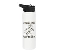 A veces solo me estoy tirando un pedo a Bigfoot, divertido, tirándose pedos, humor Stainless Steel Insulated Water Bottle
