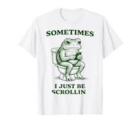 A Veces Solo Soy Scrollin' Frog Camiseta