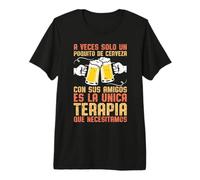 A Veces Solo Un Poquito De Cerveza Bar Amigos Hombre Regalo Camiseta Premium