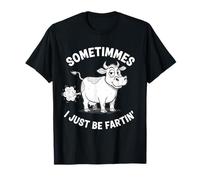 A Veces Soy Fartin Humor Divertido para los Amantes de Las Vacas gordas Camiseta