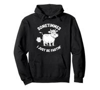 A Veces Soy Fartin Humor Divertido para los Amantes de Las Vacas gordas Sudadera con Capucha