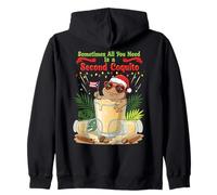 A Veces, Todo lo Que Necesitas es un Segundo Coquito Funny P.R. Coquí Sudadera con Capucha