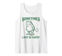 A Veces yo sólo ser Fartin Funny Frog ilustración Camiseta sin Mangas