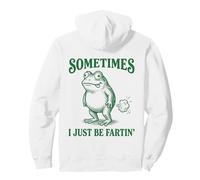 A Veces yo sólo ser Fartin Funny Frog ilustración Sudadera con Capucha