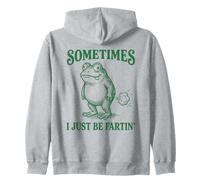 A Veces yo sólo ser Fartin Funny Frog ilustración Sudadera con Capucha