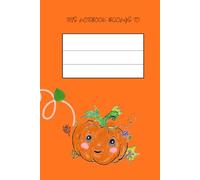 A very cute pumkin: blank notebook