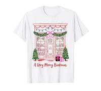A Very Merry Bookmas Christmas Bookshop Reading Apparel Camiseta