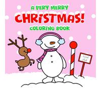 A Very Merry Christmas Coloring Book: A Cute and Cozy Mini Coloring Book for Adults and Kids | 40 Simple Illustrations Packed with Winter Fun for the Holiday Season
