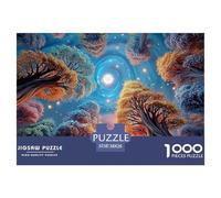 A Vibrant and Colorful Landscape 1000 Piezas Cartulina Premium Rompecabezas DIY Lush Broad-canopied Tree Antiestrés Juego Creativo Rompecabezas Regalos para Familia Y Amigos 38x26cm/1000pcs