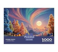 A Vibrant And Colorful Landscape 1000 Piezas Papel Ecológico Resistente Rompecabezas DIY Lush Broad-canopied Tree Extremadamente Difícil Juguete De Cumpleaños Rompecabezas Regalos Para Familia Y Amigo