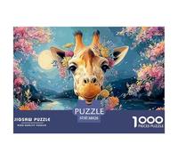 A Vibrant Giraffe 1000 Stück Ökopapier Puzzle Kitten Lebendige Bilder Familienspiel Puzzles Als Wohnaccessoires 38x26cm/1000pcs