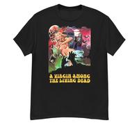 A Virgin Among The Living Dead Cult Horror Film Fan Art t-Shirt Black S