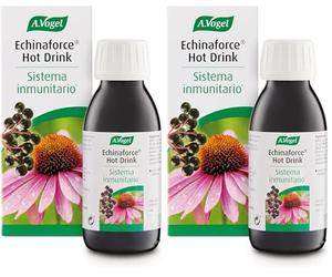 A.Vogel Echinaforce Hot Drink | Apoyo Inmunitario Natural con Equinácea y Saúco | Extractos Frescos para Bienestar Diario | Echinacea Orgánica | 100 ml (Paquete de 2)