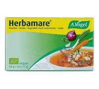 A.Vogel Herbamare Cubitos de Caldo Vegetal | Con Verduras, Hortalizas Frescas BIO y Sal Marina Pura | Sin Gluten ni Lactosa | Ideal para Sopas y Guisos | 8 cubitos de 11 gramos