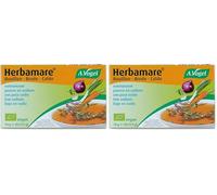 A.Vogel Herbamare Cubitos de Caldo Vegetal Bajo en Sodio | Con Verduras, Hortalizas Frescas BIO y Sal Marina Pura | Sin Gluten ni Lactosa | Ideal para Sopas y Guisos | 8 cubitos de 9.5 gramos