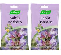A.Vogel Salvia Bonbons | Caramelos de Salvia con Miel Pura y Acerola | Extractos Vegetales Activos | Bienestar Natural | 75 gramos (Paquete de 2)