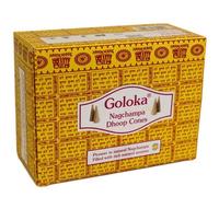 A & W Goloka Nag Champa Conos - 10 Conos y Soporte