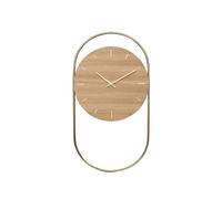Andersen Furniture Reloj de pared A-Wall 41x76 cm Oak-brass