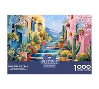 A Watercolor Painting of An Outdoor Staircase 1000 Stück Stabiler Karton Puzzle Kitten Lebendige Bilder Kreatives Spiel Puzzles Als Geburtstagsgeschenke 38x26cm/1000pcs