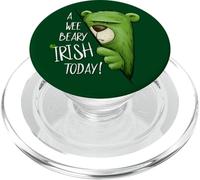 A Wee Beary Irish Today Oso Verde Pun St Pattys Day PopSockets PopGrip para MagSafe