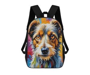 A Weird Lanky, Shaggy, But Very Appealing, Dog with Shining Eyes A Vivid, Surreal, Abstrac Mochilas Escolares Ligeras Para Aeropuerto, Estudiantes Universitarios, Mochila Para Acampar, Aventuras Al Ai