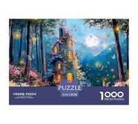 A Whimsical Fairy House in The Woods 1000 Stück Ökopapier Puzzle Kitten Stressabbau Familienspiel Puzzles Für Erwachsene Und Kinder 52x38cm/1000pcs