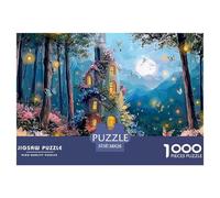 A Whimsical Fairy House in The Woods 1000 Stück Stabiler Karton Puzzle Kitten Lebendige Bilder Kreatives Spiel Puzzles Für Erwachsene Und Kinder 38x26cm/1000pcs