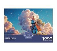 A Whimsical Light House 1000 Pieza Cartulina Premium Rompecabezas Premium Realistic Lighthouse Extremadamente Difícil Desafío Único Rompecabezas para Decoración del Hogar 38x26cm/1000pcs