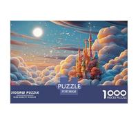 A Whimsical Scene of Fairies Flyingin 1000 Piezas Cartulina Extra Gruesa Set De Rompecabezas Rural Landscape Antiestrés Juguete De Cumpleaños Rompecabezas para Decoración del Hogar 38x26cm/1000pcs