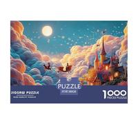 A Whimsical Scene of Fairies Flyingin 1000 Piezas Cartulina Premium Set De Rompecabezas Rural Landscape Extremadamente Difícil Desafío Único Rompecabezas para Adultos Y Niños 38x26cm/1000pcs