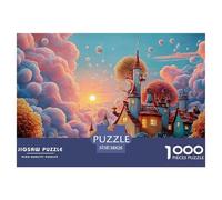 A Whimsical Watercolor Illustration 1000 Pieza Cartulina Premium Rompecabezas Premium Mediterranean Village Extremadamente Difícil Juego Familiar Rompecabezas Regalos Para Familia Y Amigos 38x26cm/100