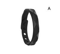 (A)White (D) $ Anti-radiation Bracelet for Men and Women Energy Balance Negative Ion Sports Bracelet Silicone Couple Fashion Jewelry Anti-static