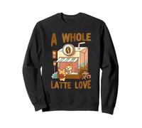 A Whole Latte Love Coffee Kawaii Lindo Divertido Sudadera