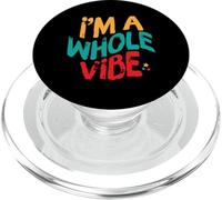 A Whole Vibe Self Love Empowerment Affirmation Quote Retro PopSockets PopGrip para MagSafe