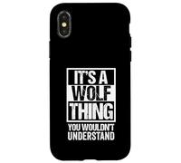 A Wolf Thing You Wouldn't Understand Surname Family Name Carcasa para iPhone X/XS