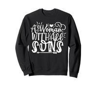 A Woman with All Sons Mom Mothers Day For Mommy Sudadera