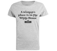 A Womans Place White House Camiseta De Manga Corta De Mujer Gris