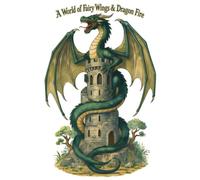 A World of Fairy Wings & Dragon Fire: Magical Creatures, Castles, Fairies & Dragons for Relaxation, Stress Relief & Creative Escape