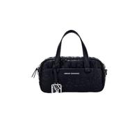 A|X Armani Exchange Women's Liz pebble bauletto, BLACK, small size
